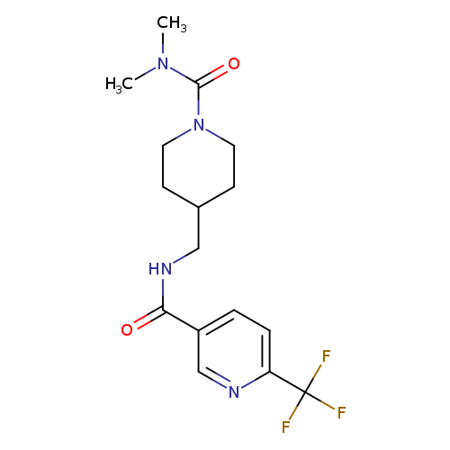 N-{[1-(dimethylcarbamoyl)piperidin-4-yl]methyl}-6-(trifluoromethyl)pyridine-3-carboxamide