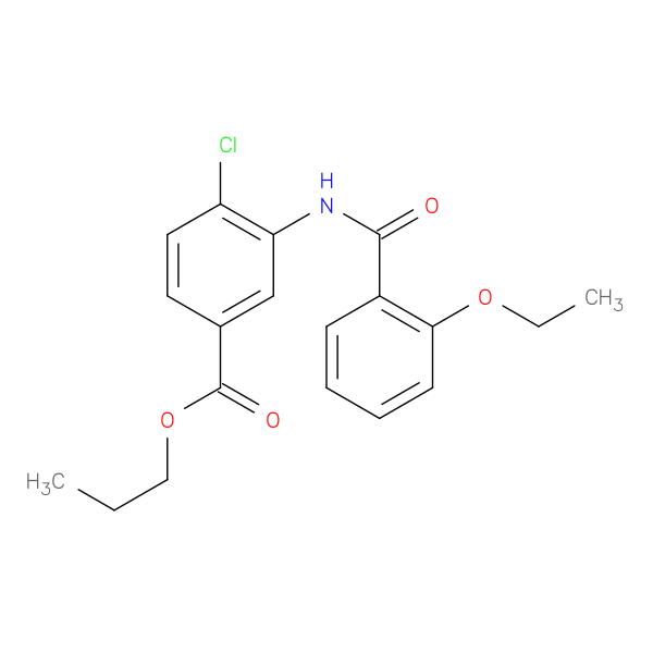 propyl 4-chloro-3-[(2-ethoxybenzoyl)amino]benzoate