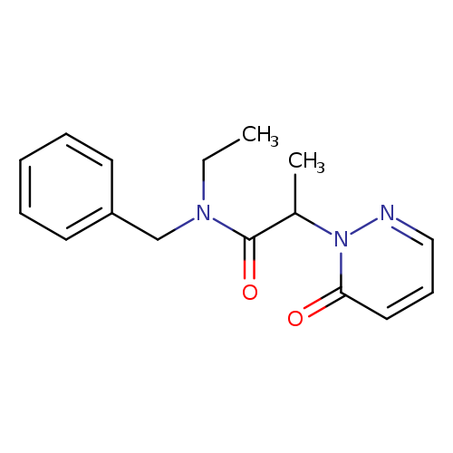 N-benzyl-N-ethyl-2-(6-oxo-1,6-dihydropyridazin-1-yl)propanamide