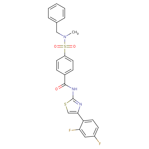 4-[benzyl(methyl)sulfamoyl]-N-[4-(2,4-difluorophenyl)-1,3-thiazol-2-yl]benzamide