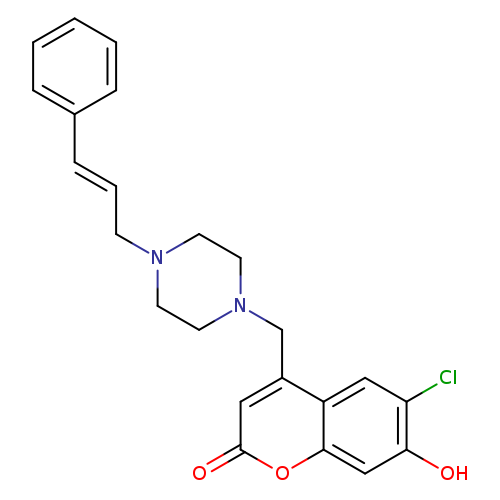 6-chloro-7-hydroxy-4-({4-[(2E)-3-phenylprop-2-en-1-yl]piperazin-1-yl}methyl)-2H-chromen-2-one