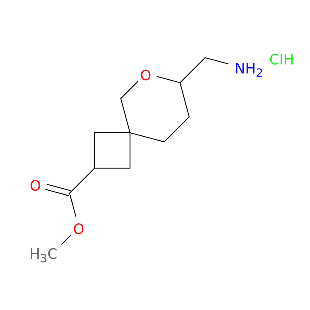 methyl 7-(aminomethyl)-6-oxaspiro[3.5]nonane-2-carboxylate hydrochloride