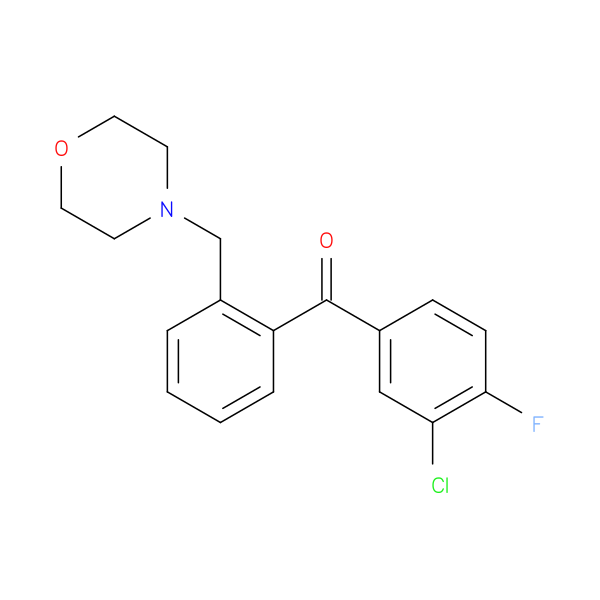 3'-Chloro-4'-fluoro-2-morpholinomethyl benzophenone