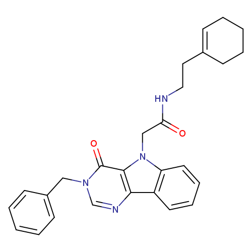 2-{3-benzyl-4-oxo-3H,4H,5H-pyrimido[5,4-b]indol-5-yl}-N-[2-(cyclohex-1-en-1-yl)ethyl]acetamide