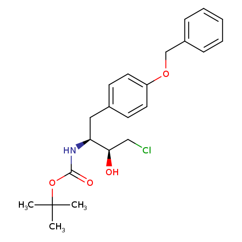 Carbamic acid, N-[(1S,2S)-3-chloro-2-hydroxy-1-[[4-(phenylmethoxy)phenyl]methyl]propyl]-, 1,1-dimethylethyl ester