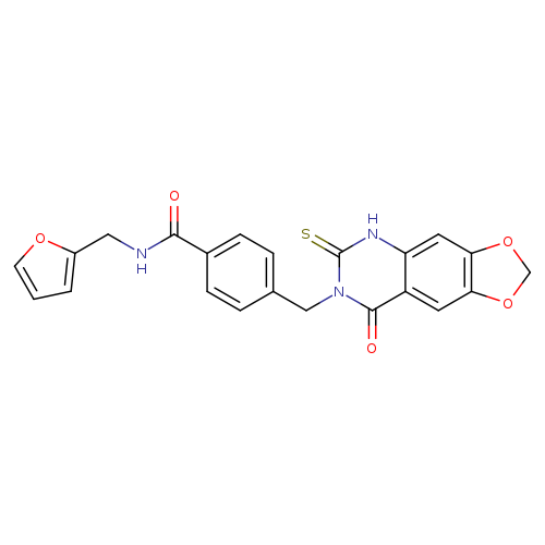 N-[(furan-2-yl)methyl]-4-({8-oxo-6-sulfanylidene-2H,5H,6H,7H,8H-[1,3]dioxolo[4,5-g]quinazolin-7-yl}methyl)benzamide