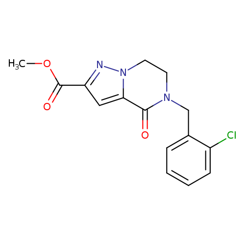 methyl 5-[(2-chlorophenyl)methyl]-4-oxo-4H,5H,6H,7H-pyrazolo[1,5-a]pyrazine-2-carboxylate