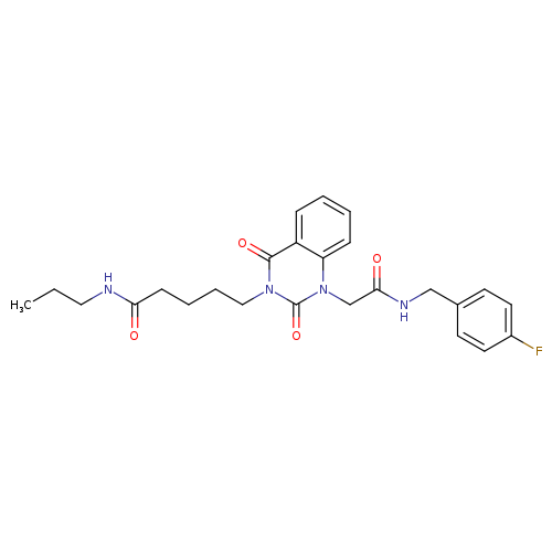 5-[1-({[(4-fluorophenyl)methyl]carbamoyl}methyl)-2,4-dioxo-1,2,3,4-tetrahydroquinazolin-3-yl]-N-propylpentanamide