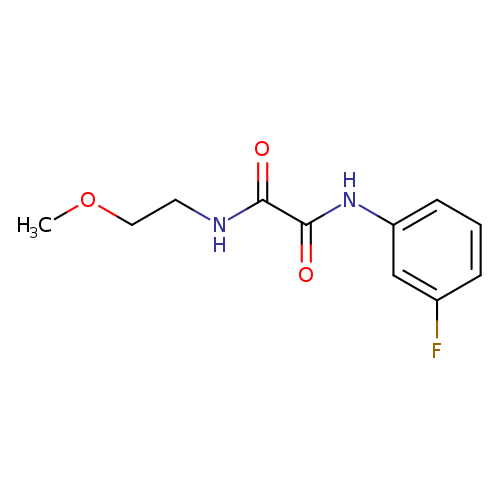 N'-(3-fluorophenyl)-N-(2-methoxyethyl)ethanediamide