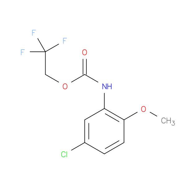 2,2,2-trifluoroethyl N-(5-chloro-2-methoxyphenyl)carbamate