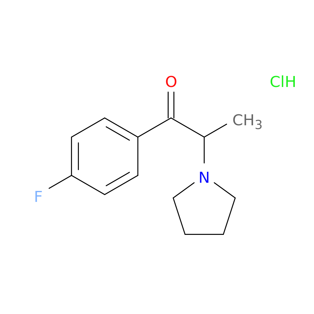 1-(4-fluorophenyl)-2-(1-pyrrolidinyl)-1-propanone,monohydrochloride