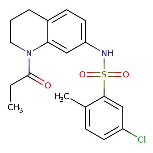 5-chloro-2-methyl-N-(1-propanoyl-1,2,3,4-tetrahydroquinolin-7-yl)benzene-1-sulfonamide