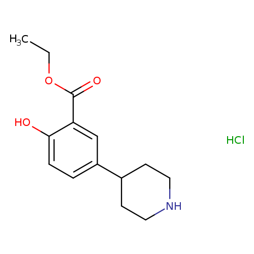ethyl 2-hydroxy-5-(piperidin-4-yl)benzoate hydrochloride