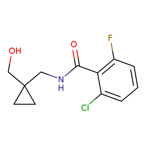 2-chloro-6-fluoro-N-{[1-(hydroxymethyl)cyclopropyl]methyl}benzamide