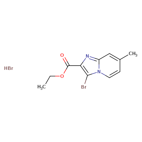 3-Bromo-7-methyl-imidazo[1,2-a]pyridine-2-carboxylic acid ethyl ester HBr