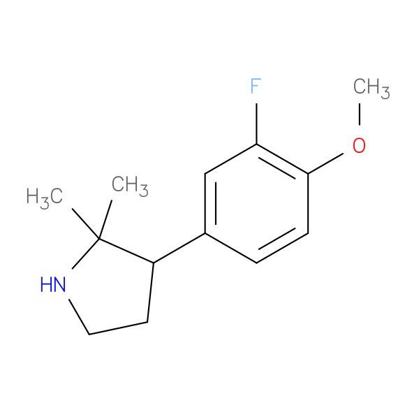 3-(3-fluoro-4-methoxyphenyl)-2,2-dimethylpyrrolidine