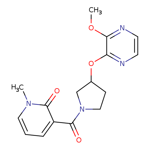 3-{3-[(3-methoxypyrazin-2-yl)oxy]pyrrolidine-1-carbonyl}-1-methyl-1,2-dihydropyridin-2-one