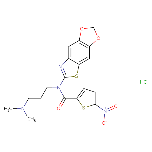 N-[3-(dimethylamino)propyl]-N-{4,6-dioxa-10-thia-12-azatricyclo[7.3.0.0^{3,7}]dodeca-1(9),2,7,11-tetraen-11-yl}-5-nitrothiophene-2-carboxamide hydrochloride