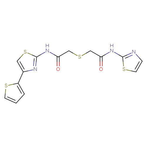 2-({[(1,3-thiazol-2-yl)carbamoyl]methyl}sulfanyl)-N-[4-(thiophen-2-yl)-1,3-thiazol-2-yl]acetamide