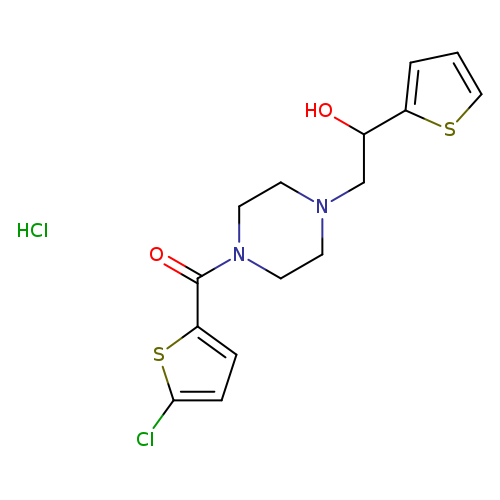 2-[4-(5-chlorothiophene-2-carbonyl)piperazin-1-yl]-1-(thiophen-2-yl)ethan-1-ol hydrochloride