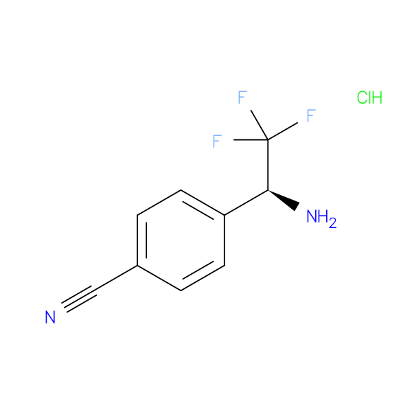 4-[(1S)-1-amino-2,2,2-trifluoroethyl]benzonitrile hydrochloride