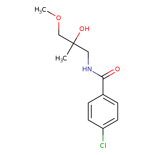4-chloro-N-(2-hydroxy-3-methoxy-2-methylpropyl)benzamide