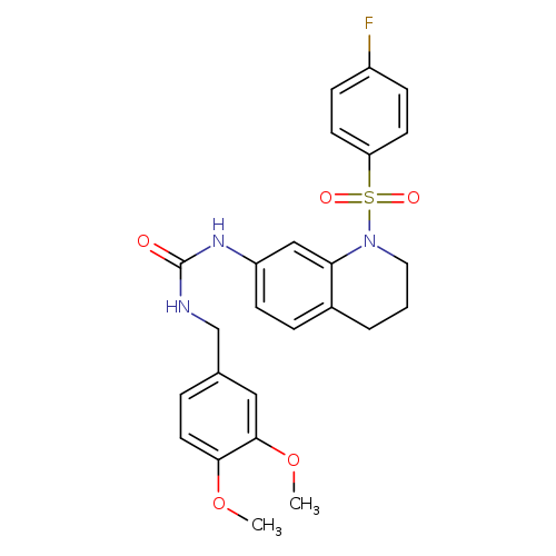1-[(3,4-dimethoxyphenyl)methyl]-3-[1-(4-fluorobenzenesulfonyl)-1,2,3,4-tetrahydroquinolin-7-yl]urea