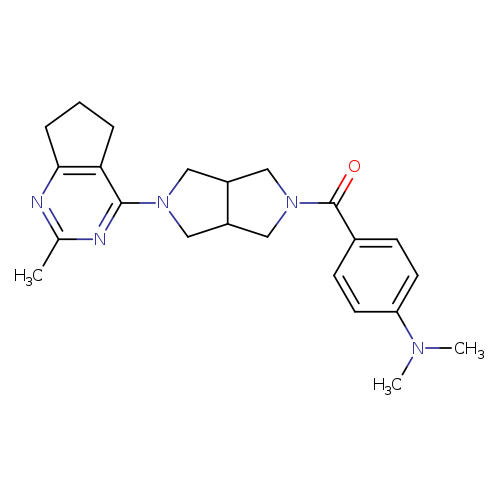 N,N-dimethyl-4-(5-{2-methyl-5H,6H,7H-cyclopenta[d]pyrimidin-4-yl}-octahydropyrrolo[3,4-c]pyrrole-2-carbonyl)aniline