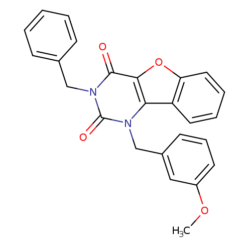 5-benzyl-3-[(3-methoxyphenyl)methyl]-8-oxa-3,5-diazatricyclo[7.4.0.0^{2,7}]trideca-1(9),2(7),10,12-tetraene-4,6-dione