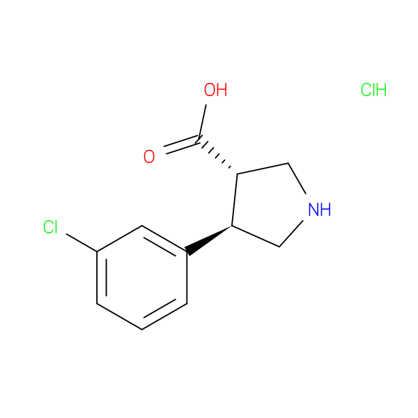 (+/-)-Trans-4-(3-chloro-phenyl)-pyrrolidine-3-carboxylic acid hydrochloride