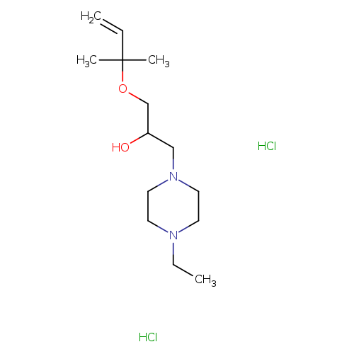 1-(4-ethylpiperazin-1-yl)-3-[(2-methylbut-3-en-2-yl)oxy]propan-2-ol dihydrochloride