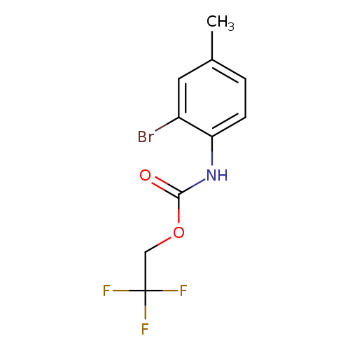 2,2,2-trifluoroethyl N-(2-bromo-4-methylphenyl)carbamate