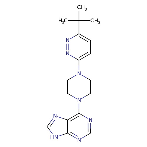 6-[4-(6-tert-butylpyridazin-3-yl)piperazin-1-yl]-9H-purine