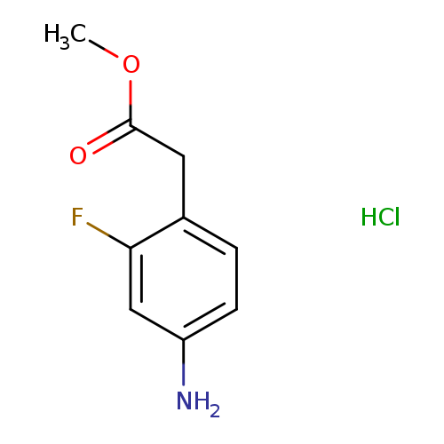Methyl 2-(4-amino-2-fluorophenyl)acetate hydrochloride