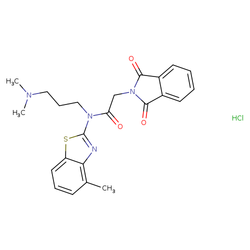 N-[3-(dimethylamino)propyl]-2-(1,3-dioxo-2,3-dihydro-1H-isoindol-2-yl)-N-(4-methyl-1,3-benzothiazol-2-yl)acetamide hydrochloride