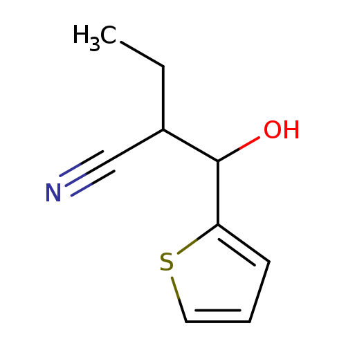 2-[Hydroxy(thiophen-2-yl)methyl]butanenitrile