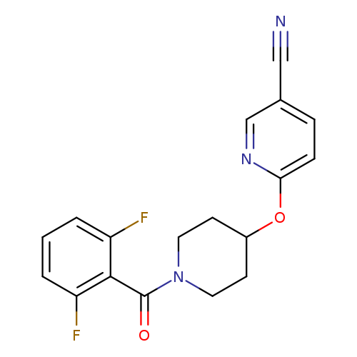 6-{[1-(2,6-difluorobenzoyl)piperidin-4-yl]oxy}pyridine-3-carbonitrile