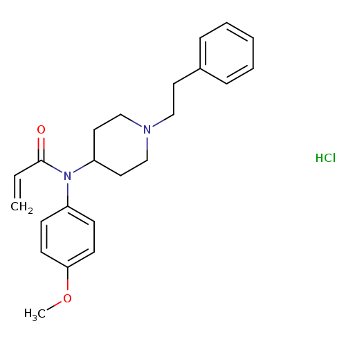 N-(4-methoxyphenyl)-N-(1-phenethylpiperidin-4-yl)acrylamide,monohydrochloride
