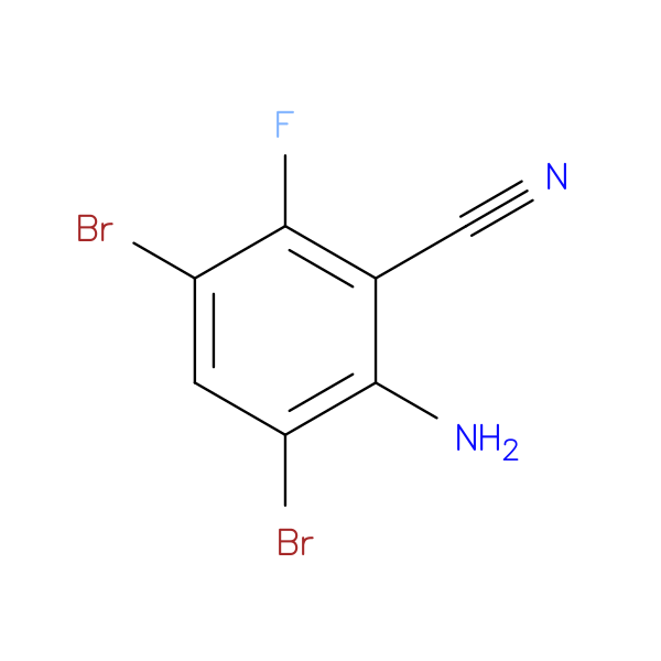 2-Amino-3,5-dibromo-6-fluorobenzonitrile