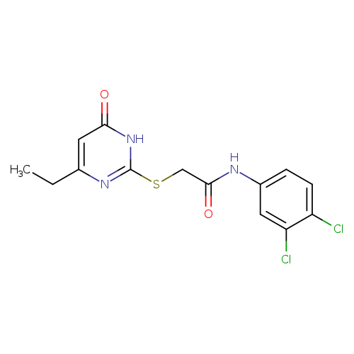 N-(3,4-dichlorophenyl)-2-[(4-ethyl-6-oxo-1,6-dihydropyrimidin-2-yl)sulfanyl]acetamide