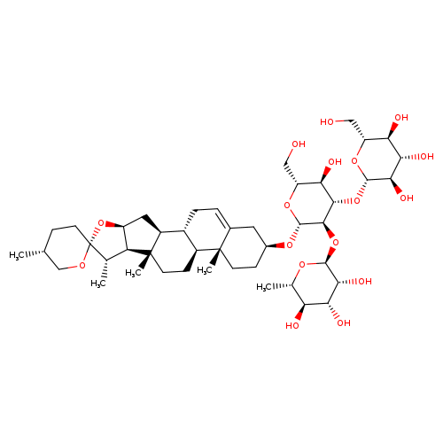 β-D-Glucopyranoside, (3β,25R)-spirost-5-en-3-yl O-6-deoxy-α-L-mannopyranosyl-(1→2)-O-[β-D-glucopyranosyl-(1→3)]-