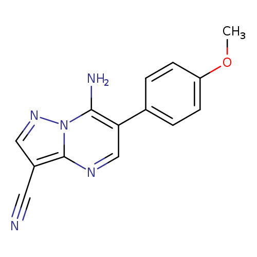 7-amino-6-(4-methoxyphenyl)pyrazolo[1,5-a]pyrimidine-3-carbonitrile
