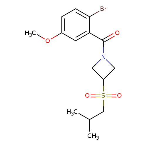 1-(2-bromo-5-methoxybenzoyl)-3-(2-methylpropanesulfonyl)azetidine