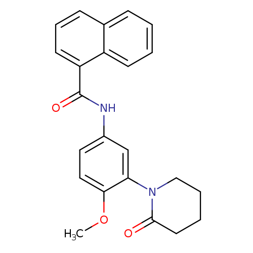 N-[4-methoxy-3-(2-oxopiperidin-1-yl)phenyl]naphthalene-1-carboxamide