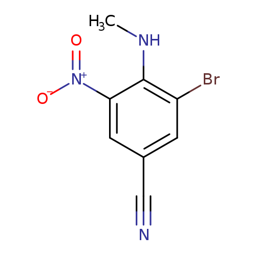 3-Bromo-4-(methylamino)-5-nitrobenzonitrile
