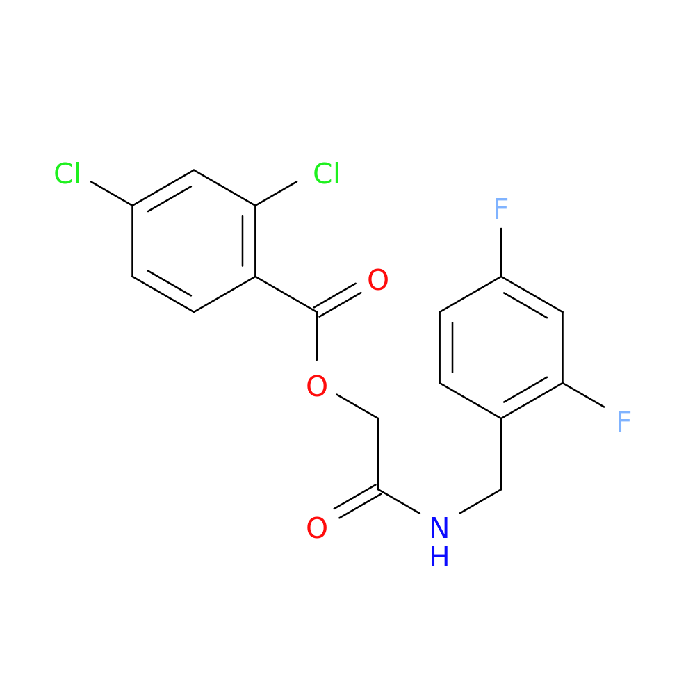 {[(2,4-difluorophenyl)methyl]carbamoyl}methyl 2,4-dichlorobenzoate
