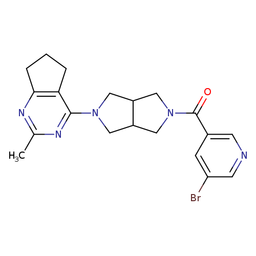 3-bromo-5-(5-{2-methyl-5H,6H,7H-cyclopenta[d]pyrimidin-4-yl}-octahydropyrrolo[3,4-c]pyrrole-2-carbonyl)pyridine