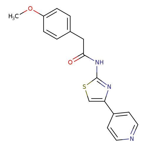 2-(4-Methoxyphenyl)-N-(4-pyridin-4-yl-1,3-thiazol-2-yl)acetamide