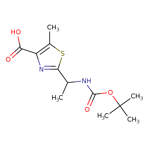 2-(1-{[(tert-butoxy)carbonyl]amino}ethyl)-5-methyl-1,3-thiazole-4-carboxylic acid
