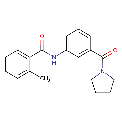 2-methyl-N-[3-(1-pyrrolidinylcarbonyl)phenyl]benzamide